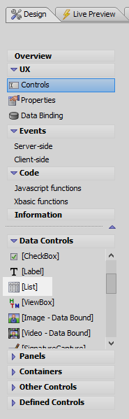 List control